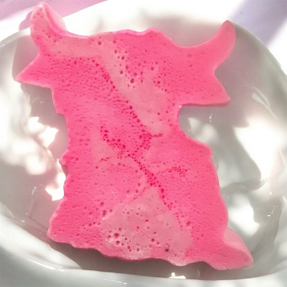 Strawberry SOAP HANDMADE 4x3 inch 7oz shea butter & goats milk LARGE